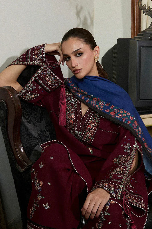 Hussain Rehar - Jugnu Karandi Unstitched AW 25 Edit 3 - LD1190-Rami - Unstitched