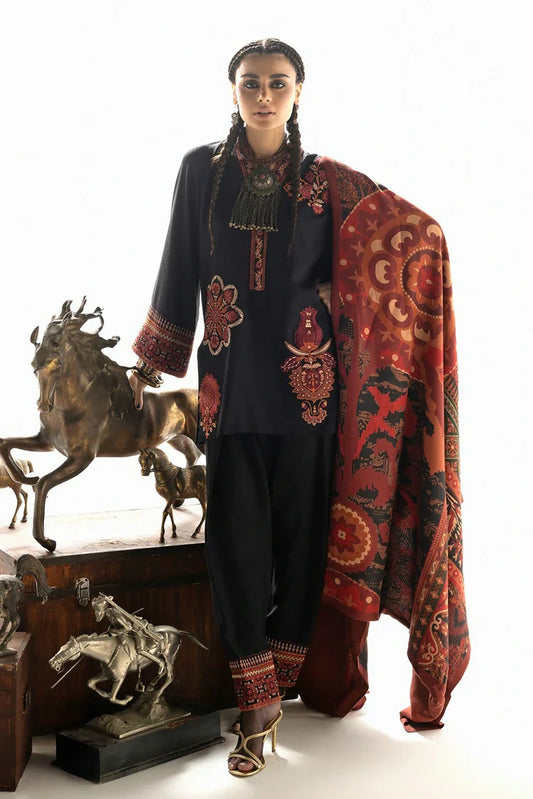 Zainab Chottani - Winter Shawl Collection - 02 Vira - Unstitched