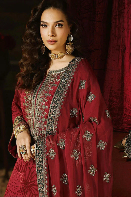 Charizma - Signora Premium Embroidered Plachi Velvet Collection Vol 2 - CVT5-10 - Unstitched