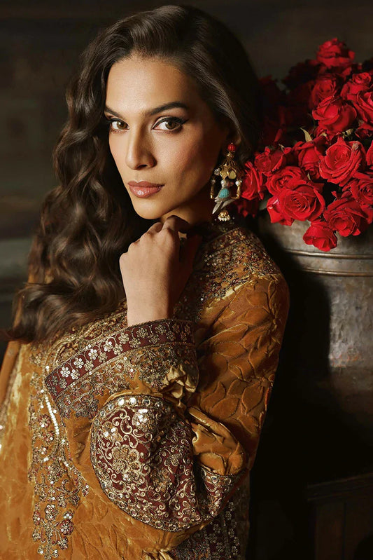 Charizma - Signora Premium Embroidered Plachi Velvet Collection Vol 2 - CVT5-12 - Unstitched