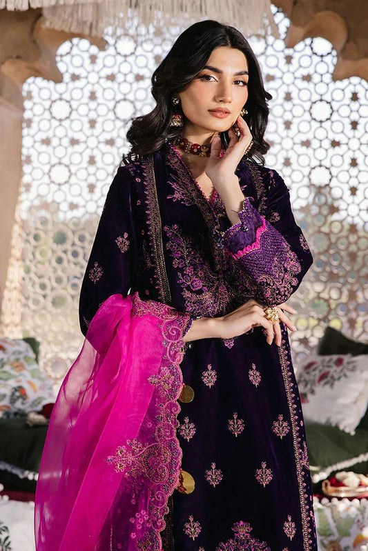 Zarizaa - Mukhtar e Khaas Festive Velvet Collection - 02 Chamaan - Unstitched