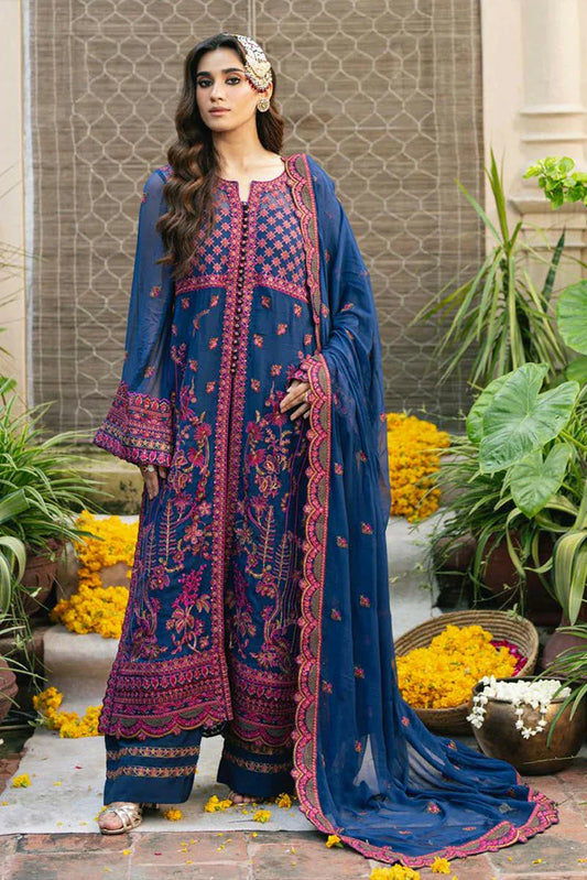 Freesia - Gulnaar Luxury Chiffon Collection - Roksana-FSU-5653 - Unstitched