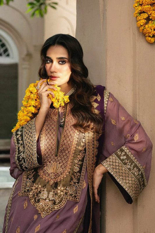 Freesia - Gulnaar Luxury Chiffon Collection - Kamilla-FSU-5654 - Unstitched