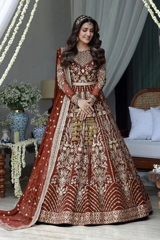 Gulmina - Luxury Handwork Chiffon Collection - 01-Eshaal - Unstitched