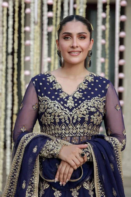 Gulmina - Luxury Handwork Chiffon Collection - 04-Ayesha - Unstitched