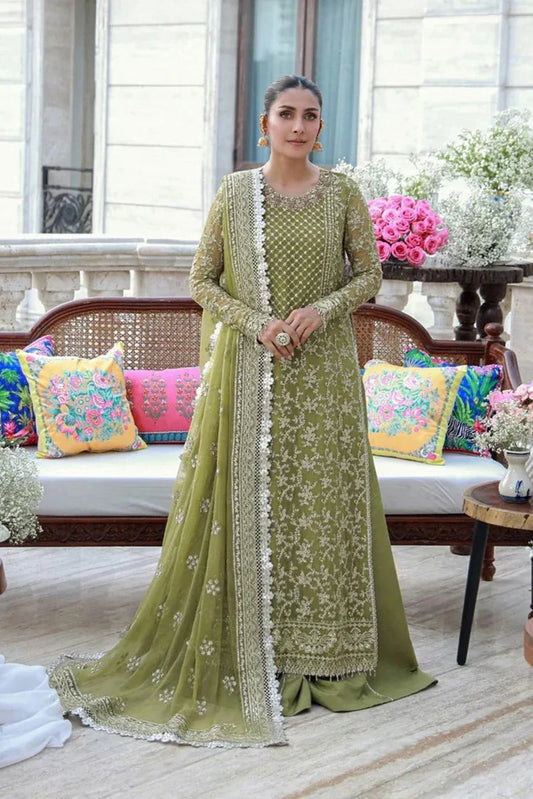 Gulmina - Luxury Handwork Chiffon Collection - 08-Abeeha - Unstitched