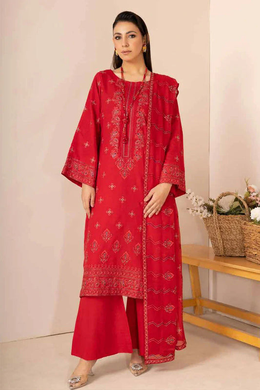 Noor e Fajar - Hania Embroidered Karandi Collection - KR-192 - Unstitched