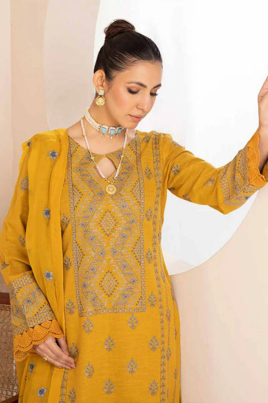 Noor e Fajar - Hania Embroidered Karandi Collection - KR-195 - Unstitched