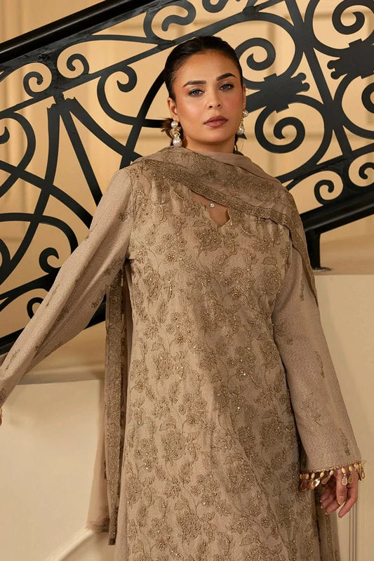 Noor e Fajar - Apana Embroidered Karandi Collection - KR-211 - Unstitched