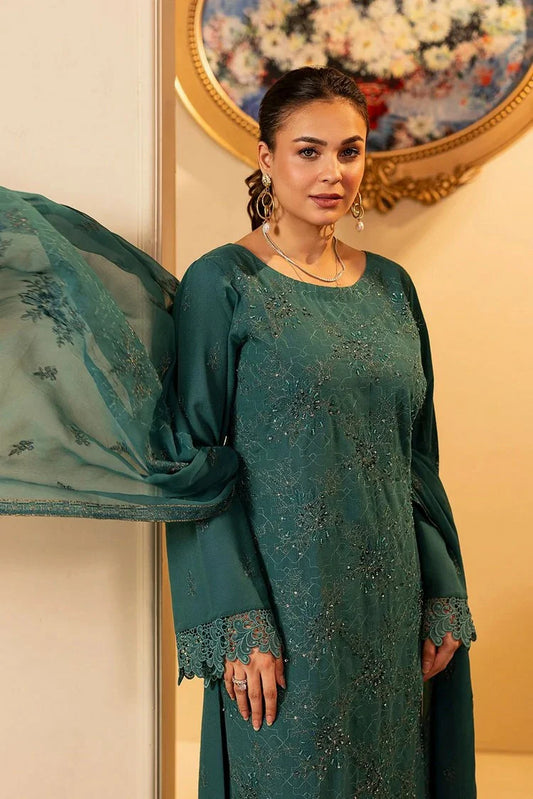 Noor e Fajar - Apana Embroidered Karandi Collection - KR-221 - Unstitched