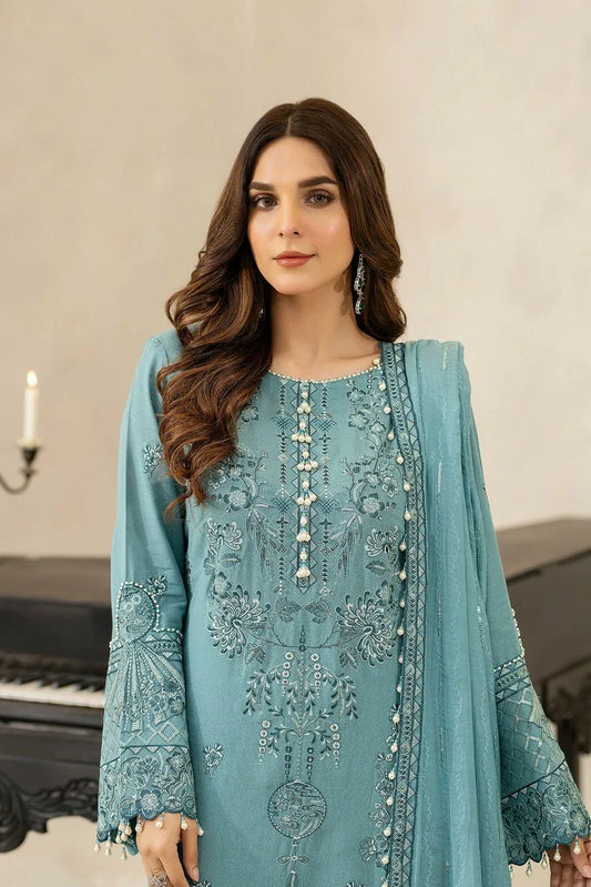 Raeesa - Dehleez Embroidered Karandi Collection - DK-003 - Unstitched