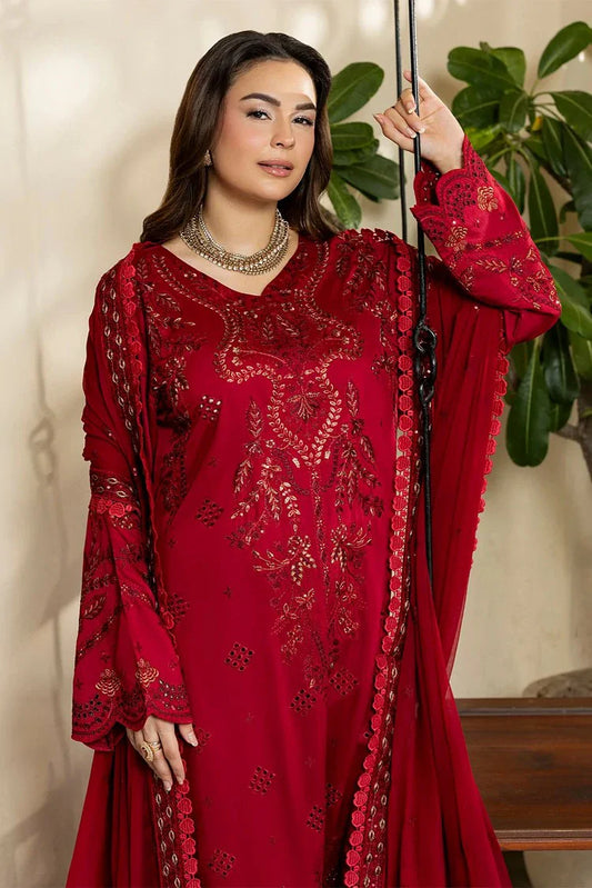 Raeesa - Seraya Embroidered Viscose Silk Collection - SR-03 - Unstitched