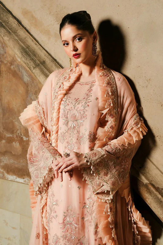 Raeesa - Inayat Luxury Embroidered Chiffon Collection - HU-58 - Unstitched