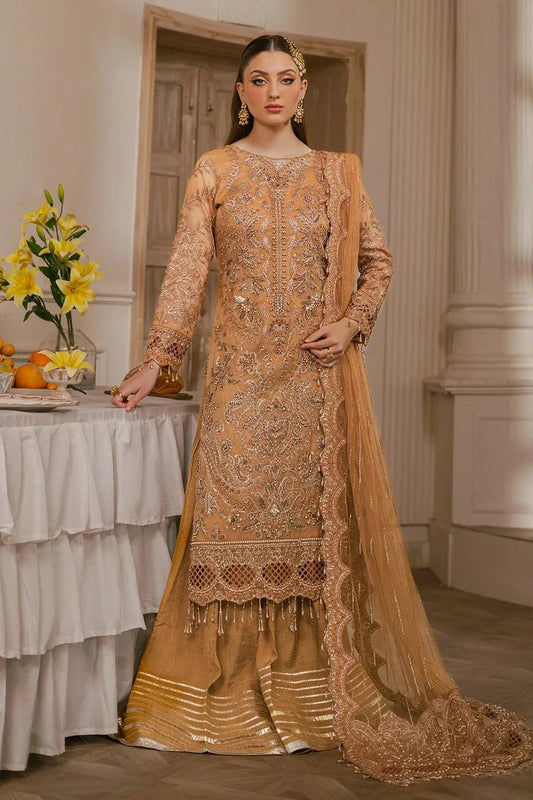 Raeesa - Ada Luxury Chiffon Collection - HU-42 Shamsi - Unstitched