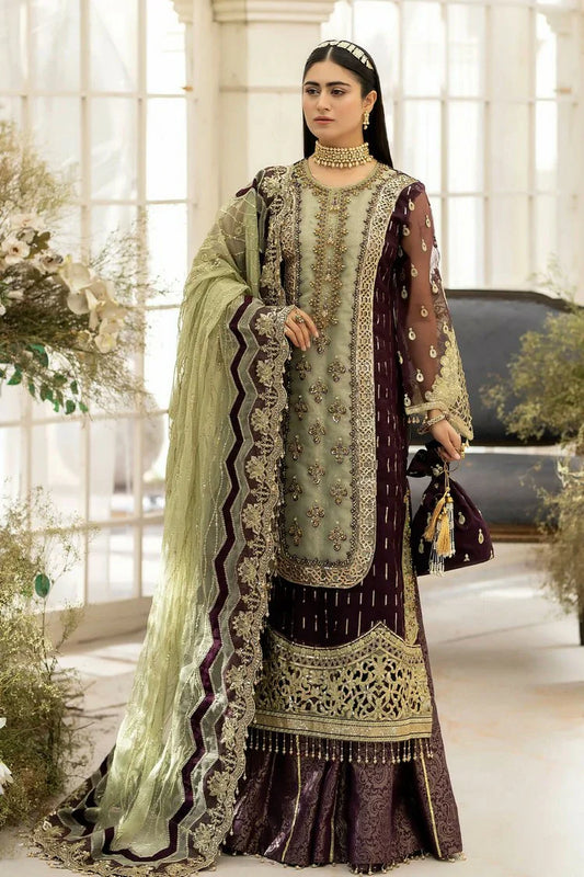 Raeesa - Dehleez Luxury Chiffon Collection Vol 2 - DL-1011 Celestial Dream - Unstitched