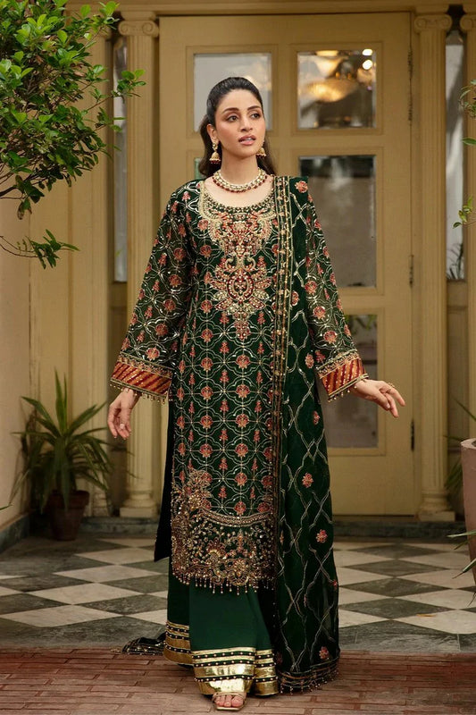Raeesa - Dehleez Luxury Chiffon Collection Vol 4 - D-1038 - Unstitched