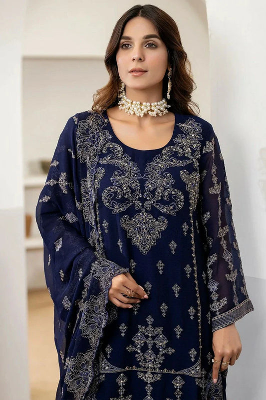 Noor e Fajar - Bakhtawar Embroidered Chiffon Collection Vol 2 - SN-114 - Unstitched