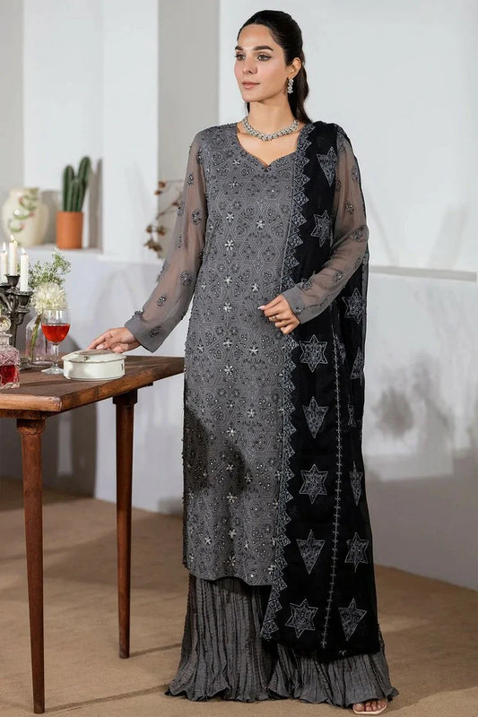 Noor e Fajar - Bakhtawar Embroidered Chiffon Collection Vol 2 - SN-118 - Unstitched