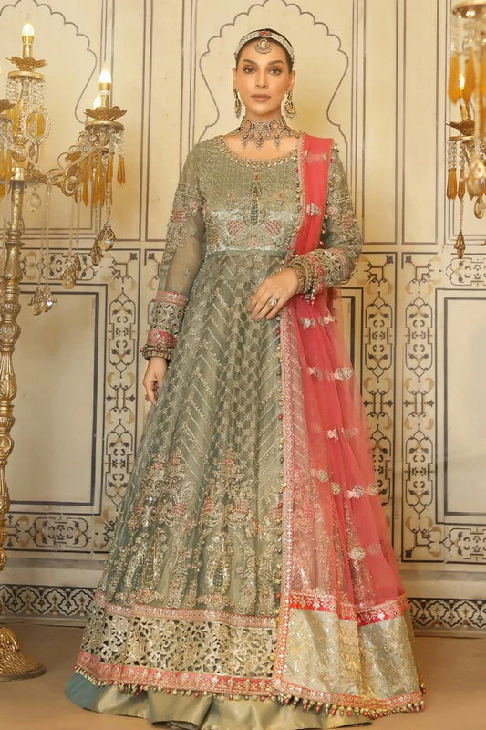 Raeesa - Nooraniyat Wedding Edition - D5-Mint Green - Unstitched