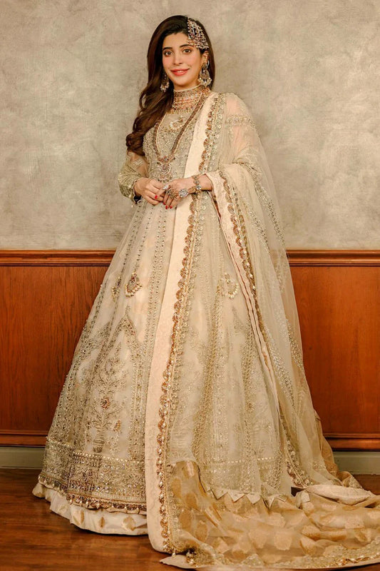 Raeesa - Nooraniyat Wedding Edition - D6-Rose White - Unstitched