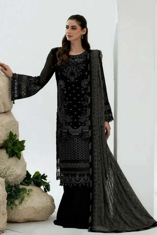 Noor e Fajar - Zahra Luxury Festive Chiffon Collection - ZR-10 - Unstitched