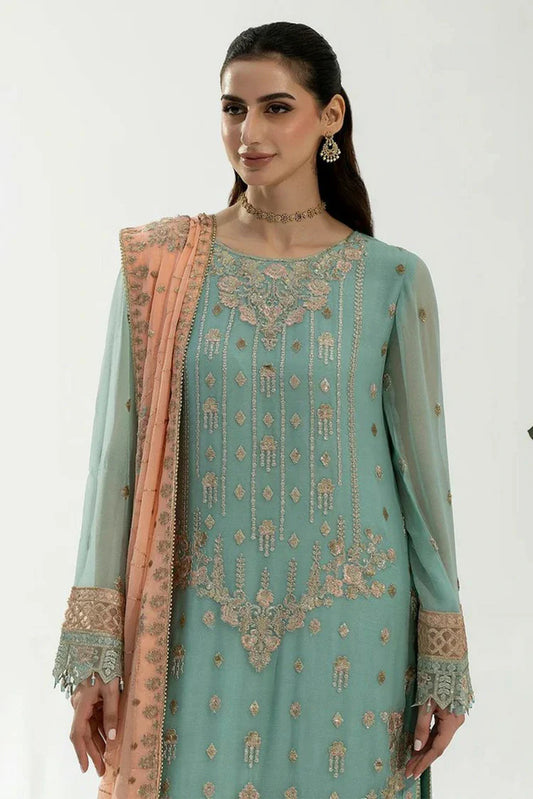 Noor e Fajar - Zahra Luxury Festive Chiffon Collection - ZR-02 - Unstitched