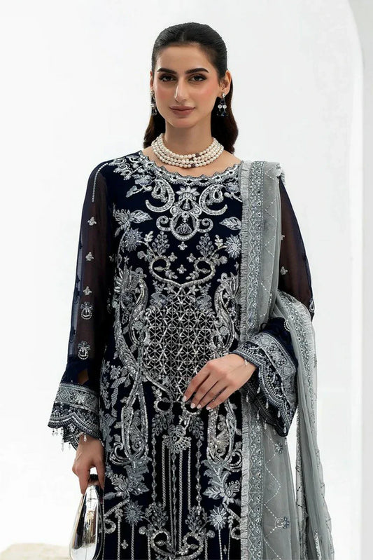 Noor e Fajar - Zahra Luxury Festive Chiffon Collection - ZR-08 - Unstitched