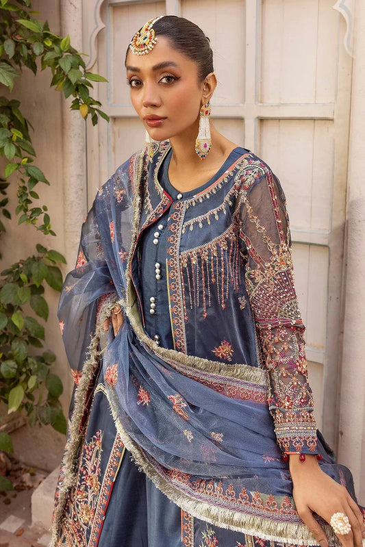 Tessa - Bridal Wear Dresses Collection - Maharani (D-02 Blue) - Unstitched