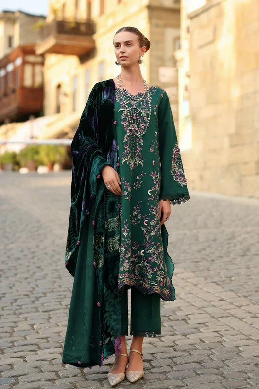 Rang Rasiya - Carnation Winter Luxury Shawl Edit - 04 Matcha - Unstitched