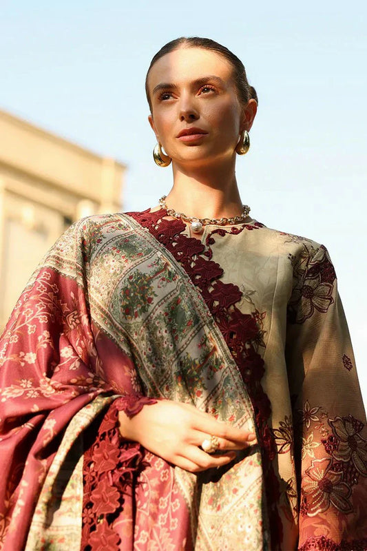 Rang Rasiya - Carnation Winter Luxury Shawl Edit - 08 Chai - Unstitched