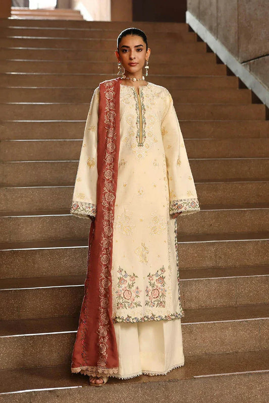 Rajbari - Winter Shawl Edit - Design 11 - Unstitched