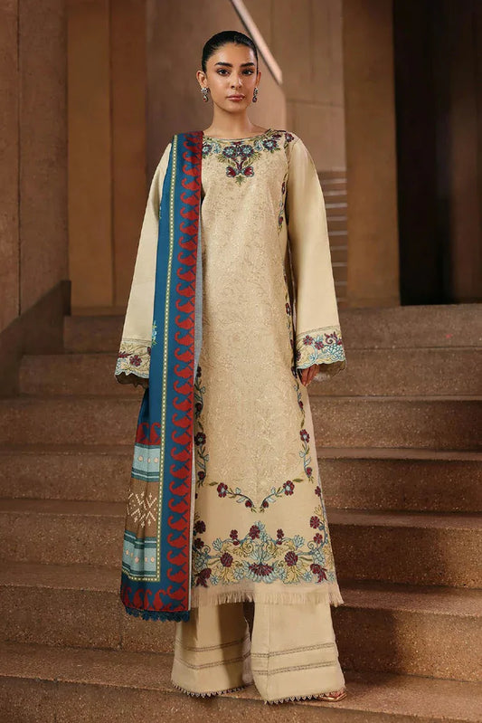 Rajbari - Winter Shawl Edit - Design 05 - Unstitched