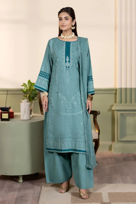 Noor e Fajar - Nisha Embroidered Winter Raw Silk Collection - IS-010 - Unstitched