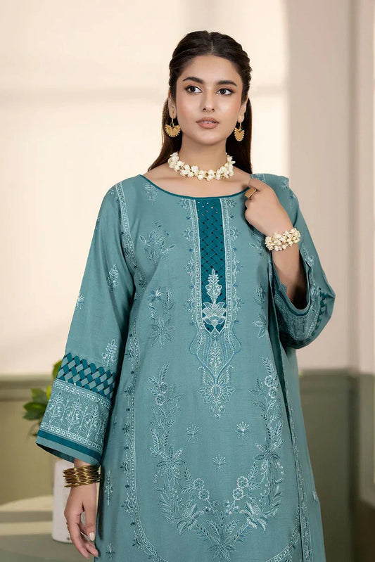 Noor e Fajar - Nisha Embroidered Winter Raw Silk Collection - IS-010 - Unstitched