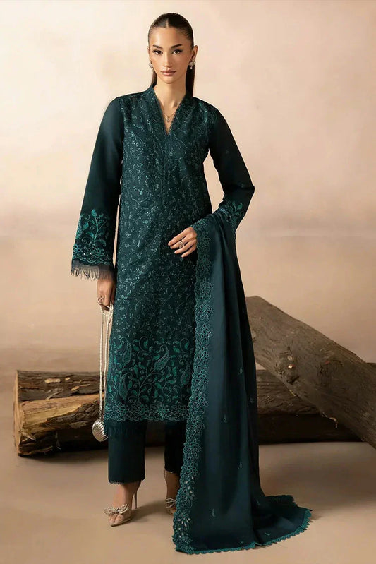 Rajbari - Sareen Premium Viscose Chikankari Collection - Design 08 - Unstitched