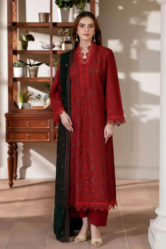 Noor e Fajar - Miraal Embroidered Plain Karandi Collection - KR-245 - Unstitched