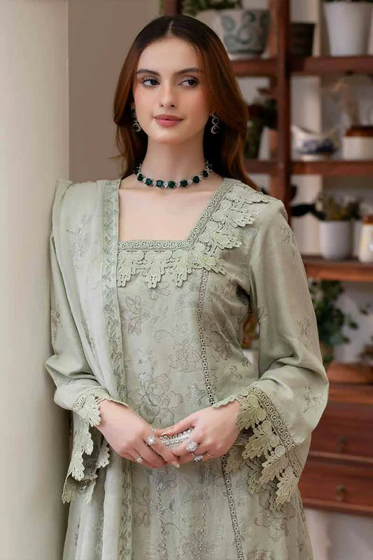 Noor e Fajar - Miraal Embroidered Plain Karandi Collection - KR-246 - Unstitched