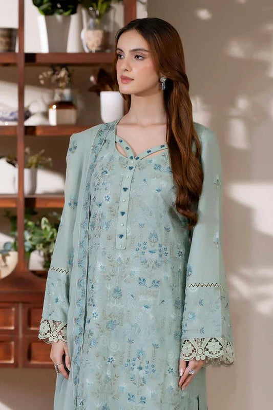 Noor e Fajar - Miraal Embroidered Plain Karandi Collection - KR-253 - Unstitched