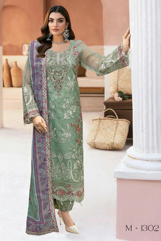 Ramsha - Minhal Embroidered Collection Vol 13 - M-1302 - Unstitched