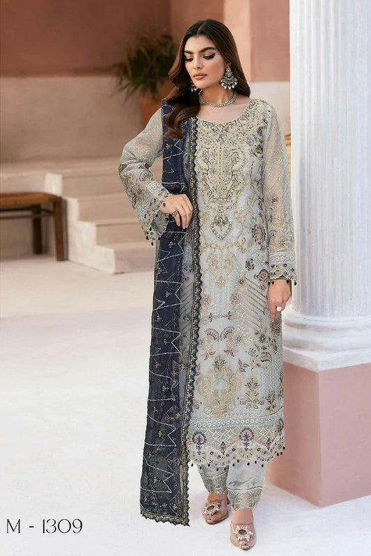 Ramsha - Minhal Embroidered Collection Vol 13 - M-1309 - Unstitched