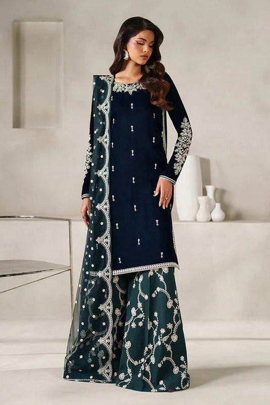 Zarif - Exclusive Velvet Collection - ZRF-V-02 - Unstitched