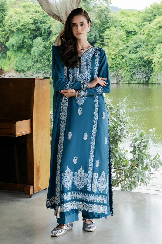 Faiza Faisal - Hoor Karandi Winter Edit - 470-ESHAL - Unstitched