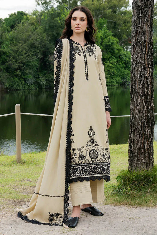 Faiza Faisal - Hoor Karandi Winter Edit - 471-ALAYNA - Unstitched