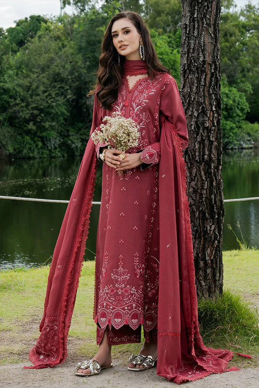 Faiza Faisal - Hoor Karandi Winter Edit - 473-MAHROSE - Unstitched