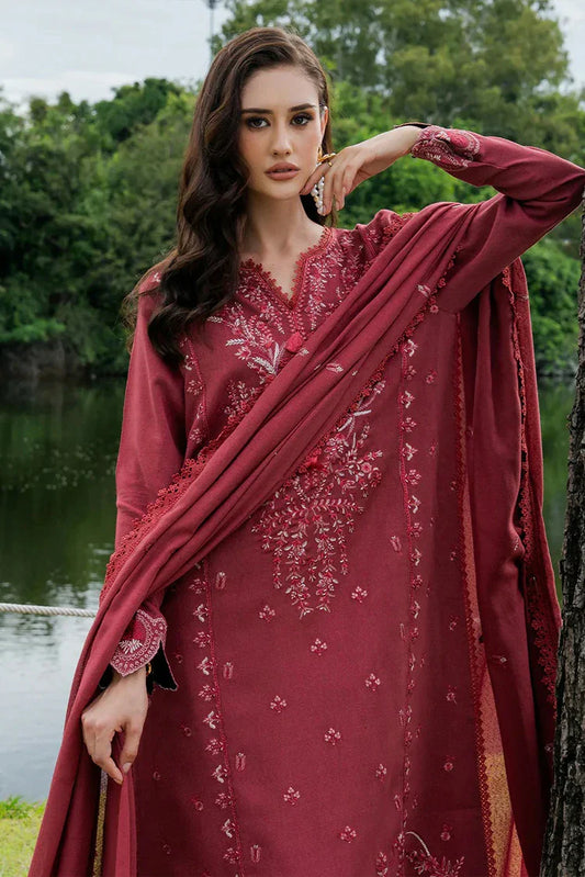 Faiza Faisal - Hoor Karandi Winter Edit - 473-MAHROSE - Unstitched