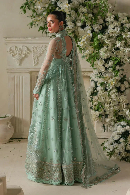 Khurshid - Festive Fusion Vol 1 - WF253FF1-1-Jade Crown - Unstitched