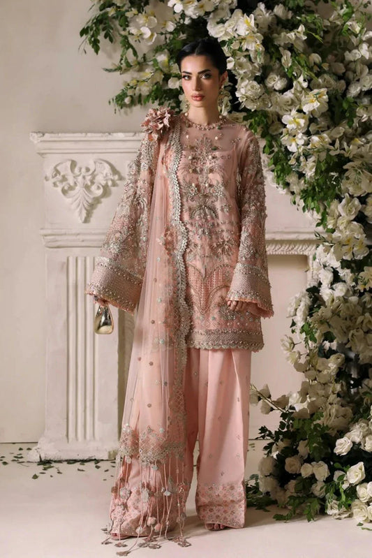 Khurshid - Festive Fusion Vol 1 - WF253FF1-5-Peach Patel - Unstitched
