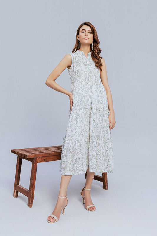 Picture of <!--abv-->The Slay Wear - Western Top - Blooming Bright Dress - Available at Raja Sahib