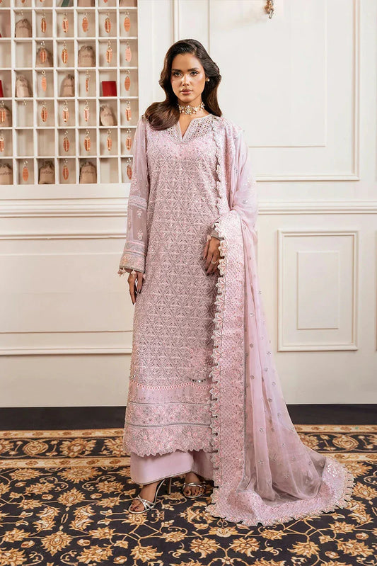 Zarizaa - Check In 5 Series Chiffon Collection - 5P-Prism - Unstitched