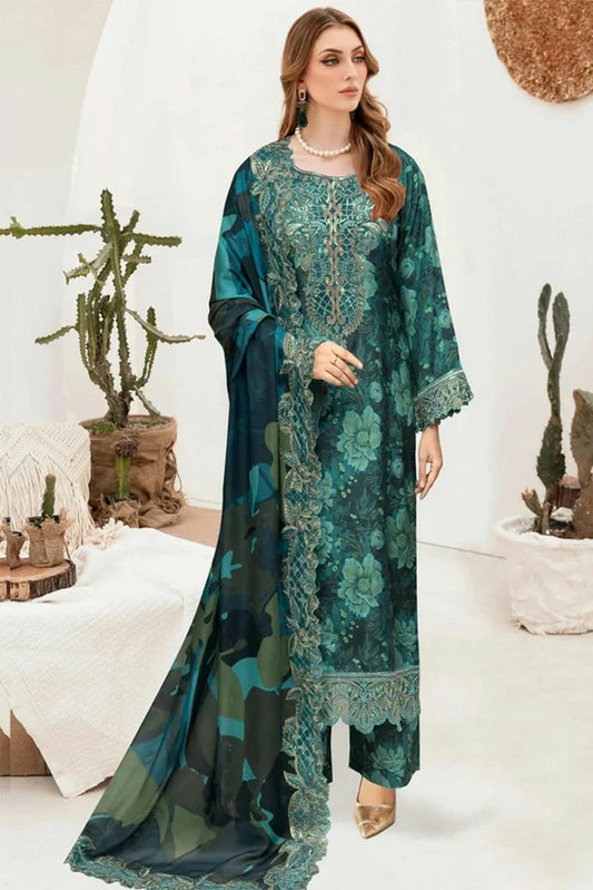 Ramsha - Riwaj Premium Rawsilk Collection Vol 6 - J-606 - Unstitched
